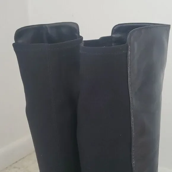 Stuart Weitzman Black Heeled Boots - Picture 9 of 9